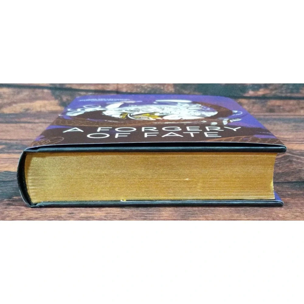 A Forgery of‎ Fate Elizabeth Lim Hardcover Book Gold Gilded Edges Fantasy YA